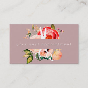 Eleganter Blumensalon Scissors Logo-Verabredung Visitenkarte