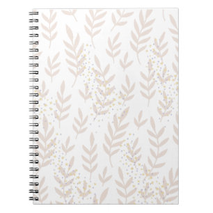 Eleganter Blumenstrauß: Delikates Muster aus Leafy Notizblock