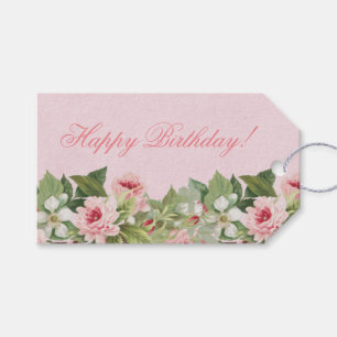 Eleganter Blumenstrauß Geburtstagsgeschenk-Tag mit Geschenkanhänger