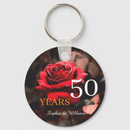 Eleganter Blumenstrauß - Romantisches Geschenk für Schlüsselanhänger
