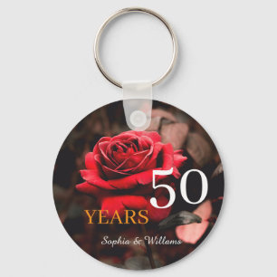 Eleganter Blumenstrauß - Romantisches Geschenk für Schlüsselanhänger