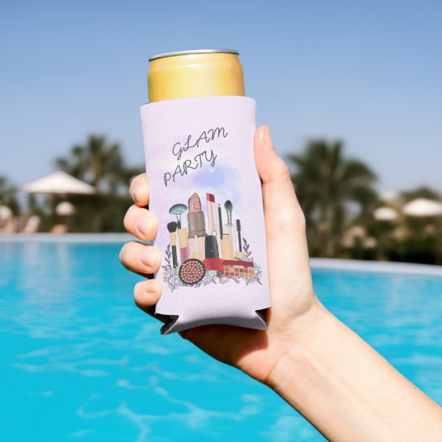 Eleganter Blush Girly Pink Makeup Artist Glamour Selters Dosenkühler (In Situ Pool)