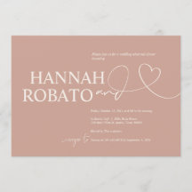 Eleganter Blush Minimalismus Hochzeit Probe Abende