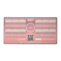 Eleganter Blush-Promotionskalender für Unternehmen