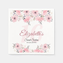 Eleganter Blütenrot Rosa Sweet 16