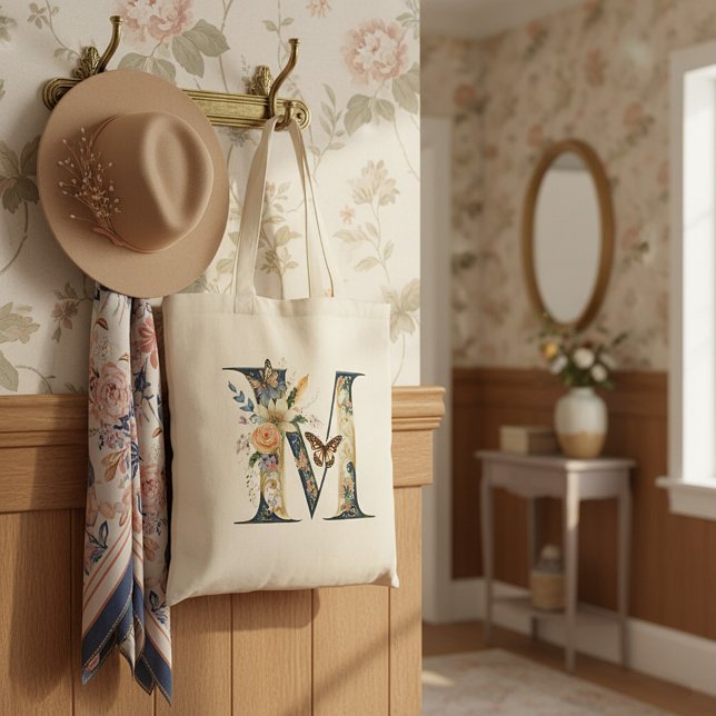 Eleganter böhmischer Blumenbrief M Tragetasche (Von Creator hochgeladen)