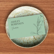 Eleganter boho-botanischer pastellgrüner QR-Code