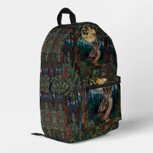 Eleganter Boho-Fleck-Glasuhwald Bedruckter Rucksack