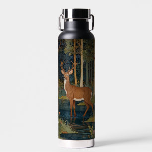 Eleganter bohoner, rustikaler Waldhirsch Trinkflasche