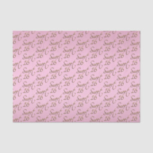 Eleganter Bonbon 16 im Rosa und im Gold Seidenpapier