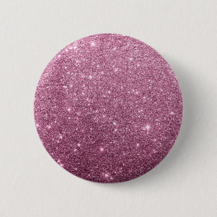 Eleganter bordeauxrosa abstrakter Girl-Glitzer Button