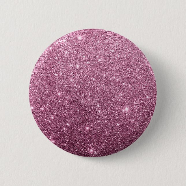 Eleganter bordeauxrosa abstrakter Glitzer Button (Vorderseite)