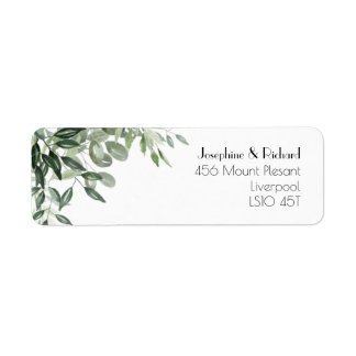 Eleganter Botanicals-Jäger mit Aquarellblättern gr