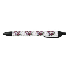 Eleganter Botanik-Kugelschreiber mit violetten Blu Kugelschreiber