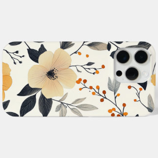 Eleganter botanischer Blume & Leaf iPhone Fall 2 Case-Mate iPhone Hülle