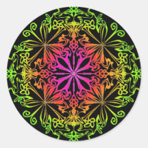 Eleganter botanischer Boho farbenfroher Mandala