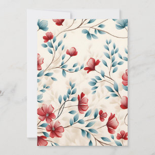 Eleganter botanischer floraler Zweig Ankündigung