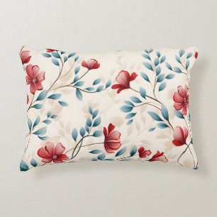 Eleganter botanischer floraler Zweig Dekokissen