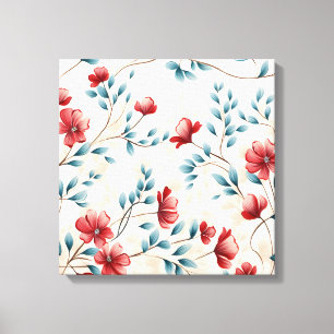 Eleganter botanischer floraler Zweig Leinwanddruck