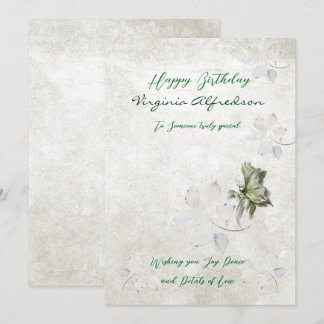 Eleganter botanischer Geburtstag Einladung