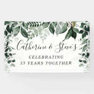 Eleganter botanischer Hochzeitstag Banner
