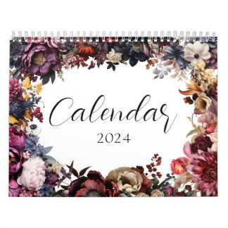 Eleganter botanischer Kalender