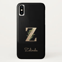 Eleganter Botanischer Monogram Letter Z Case-Mate iPhone Hülle