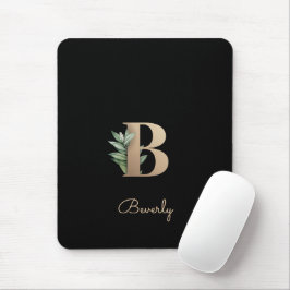 Eleganter Botanischer Monogramm-Brief B Mousepad