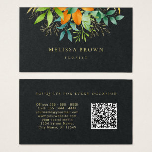 Eleganter Botanischer QR Code für moderne Grünpfla