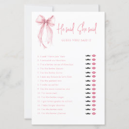 Eleganter Bow sagte er sagte, sie sagte Brautparty