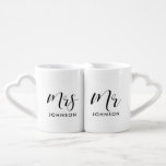 Eleganter Brauch von Mr. und Mrs. Liebestassen<br><div class="desc">Mr. und Mrs. Pärchen Kaffee Tasse,  individuell mit Ihrem eigenen Namen und Ihre Lieblingsfarben.</div>