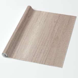 Eleganter Braunholz Blick rustikale Nostalgie Natu Geschenkpapier