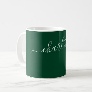 Eleganter britischer Rennsportgrün-Farbname Kaffeetasse