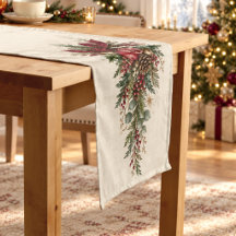 Eleganter burgunderfarbener botanischer Weihnachts