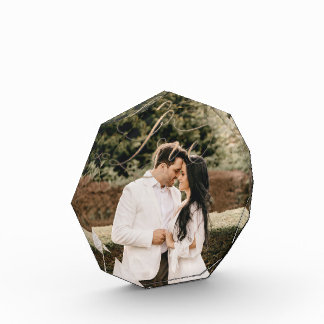 Eleganter Calligraphie-L-O-V-E-Foto-Block Fotoblock