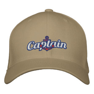 Eleganter Captain Nautical Anchor Große Stickerei Bestickte Kappe