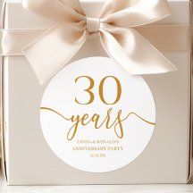 Eleganter Champagner 30. Hochzeitstag