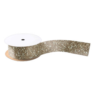 Eleganter Champagner Glitzer Sparkle Glam Satinband