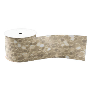 Eleganter Champagner Glitzer Sparkle Sequin Ripsband