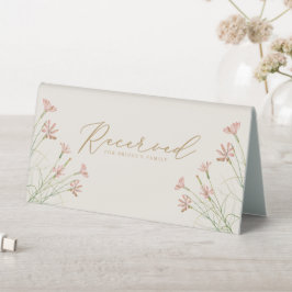Eleganter Charm Creamy Wilde Blume Hochzeit Tischaufsteller