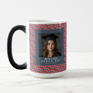 Eleganter Chevron-Druck-Foto-Andenken Verwandlungstasse
