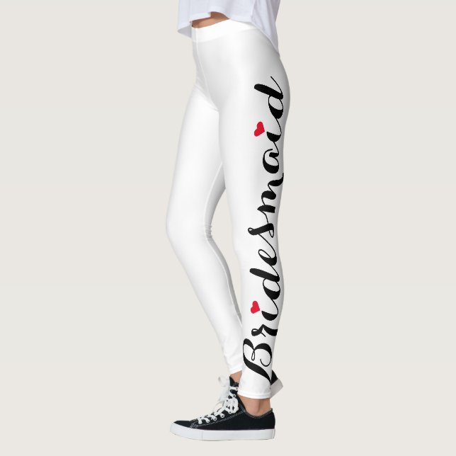 Eleganter Chic Bridesmaid Wedding Junggeselinnen-A Leggings (Links)