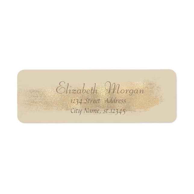 Eleganter Chic Einfach,Imitate Gold Pinselstriche (Vorne)