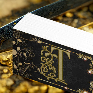 Eleganter Chic Glitzer Makeup Artist Einziges Mono Visitenkarte