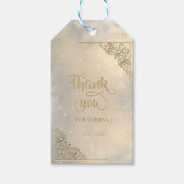 Eleganter Chic Gold Rahmen Vielen Dank Geschenkanhänger