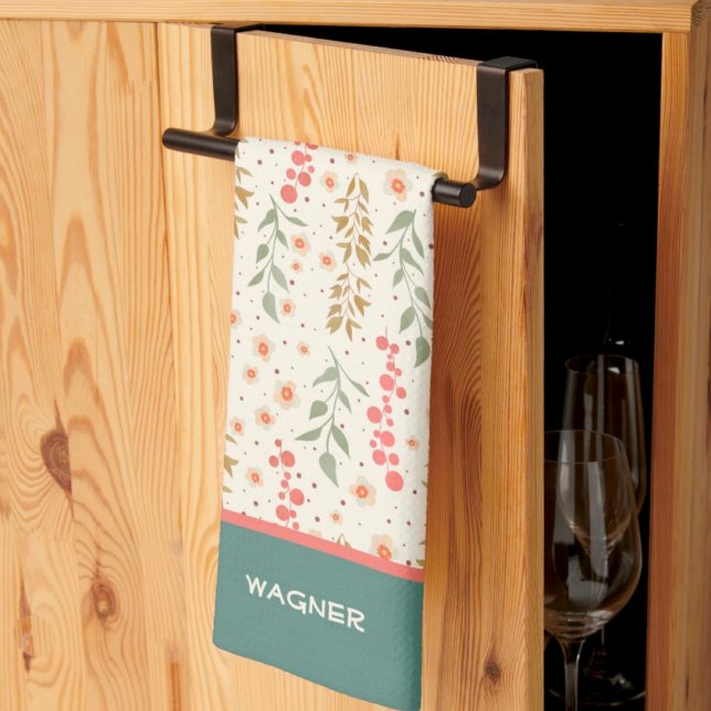 Eleganter Chic Hübsch Floral Muster Individuelle N Geschirrtuch (Von Creator hochgeladen)