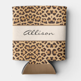 Eleganter Chic Leopard Print Personalisiert Dosenkühler
