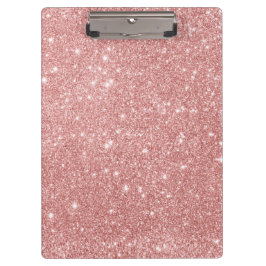 Eleganter Chic-LuxusImitat-Glitzer-Rosen-Gold Klemmbrett