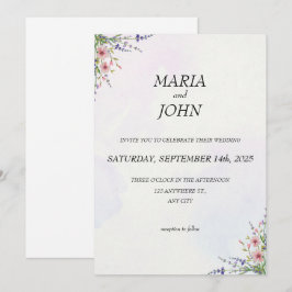 Eleganter Chic Romantic Minimalistisch Classic Col Einladung