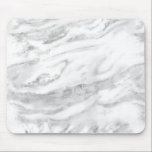 Eleganter Chic Silver Foil Classic Marmor Mousepad<br><div class="desc">Eleganter,  eleganter silberner Foil Classic Marmor Mouse Pad mit schlichten grauen und Imitaten silbernen Folienadern. Einfache Anpassung durch Hinzufügen von Namen oder Initialen.</div>